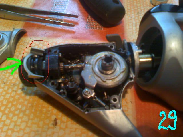 Hamulec kołowrotka, naprawa